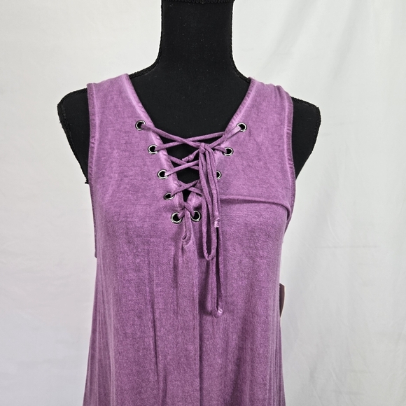 TBH To Be Honest Sleevless Mini Dress Purple Size MEDIUM - Picture 2 of 9